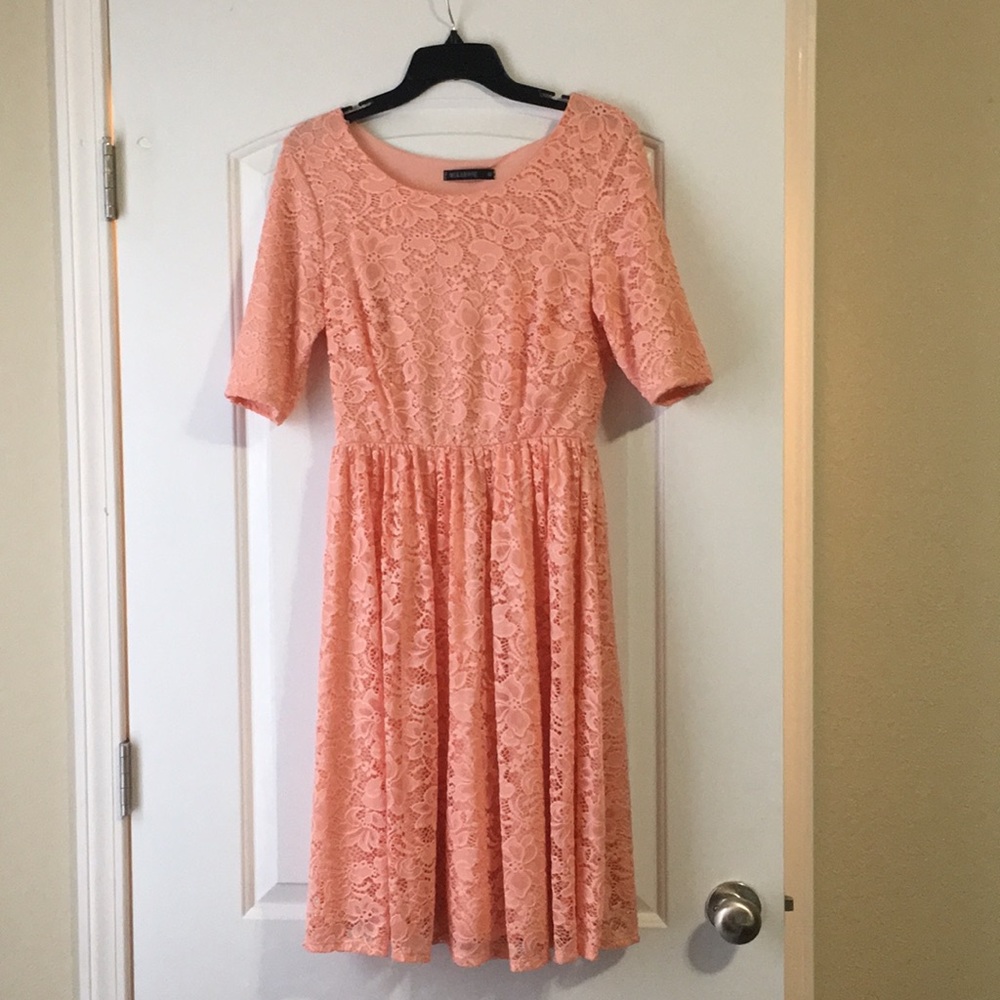 Mikarose Pink Lace Dress